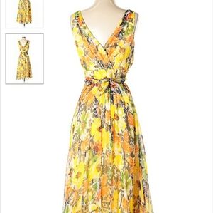 Lafayette 148 NY silk maxi dress s 12